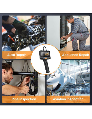 Borescopio Articulado Acekool 1280P 1.68m con Luz LED