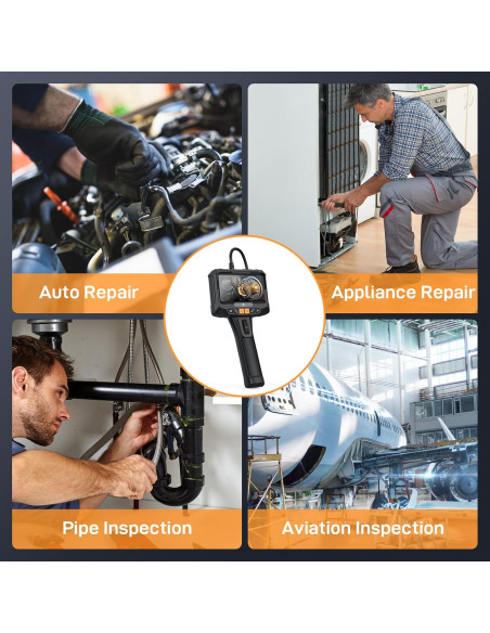 Borescopio Articulado Acekool 1280P 1.68m con Luz LED