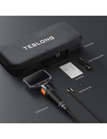 Borescopio Articulado Teslong 1.52m Doble Lente LED