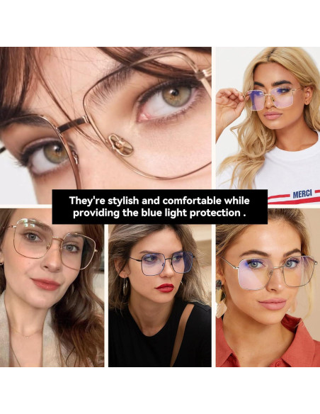 Gafas Dollger Antirreflejo Luz Azul Mujeres Montura Retro