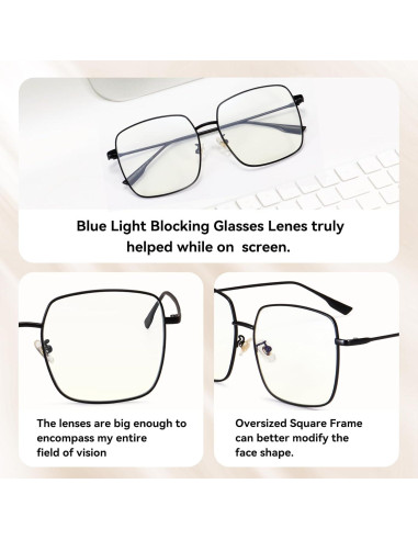 Gafas Dollger Antirreflejo Luz Azul Mujeres Montura Retro