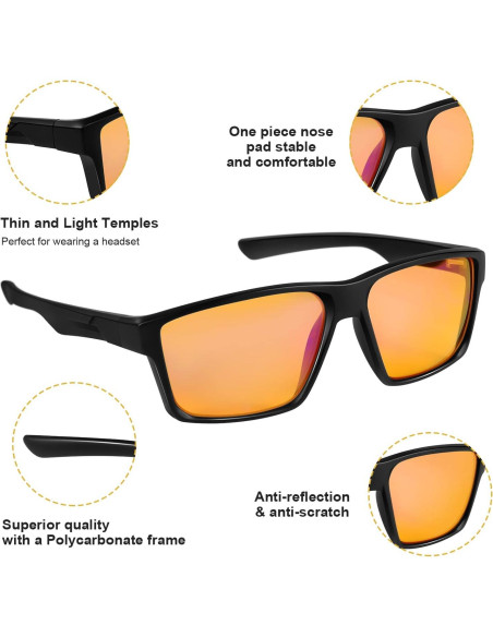 Gafas de Juego Okany 8097 Anti Luz Azul UV Protección
