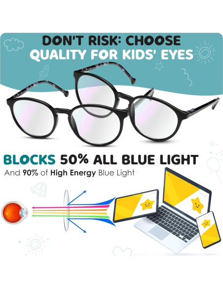 Gafas bloqueadoras luz azul Prospek para niños 5-12 años