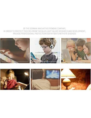 Gafas Anti Luz Azul Niños Marca Desconocida Azul Mate