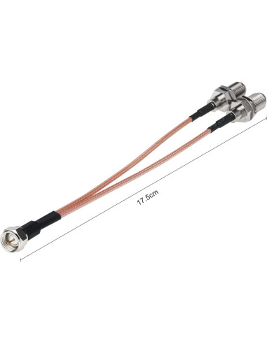 Divisor de cable coaxial F-Type RFAdapter 3 vías 15cm