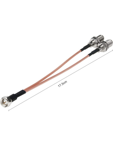 Divisor de cable coaxial F-Type RFAdapter 3 vías 15cm