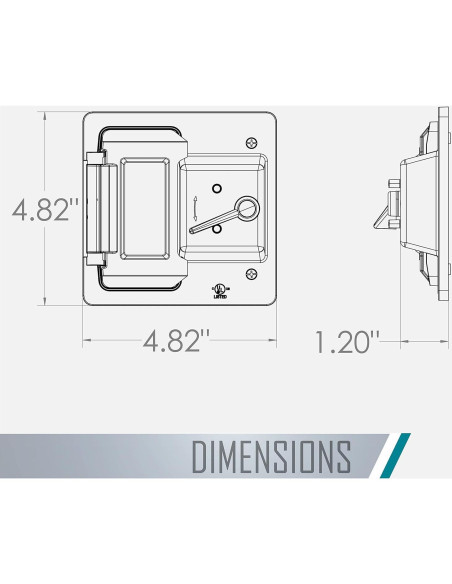 Cubierta a Prueba de Climas 2-Gang BELL PTC521GY Gris