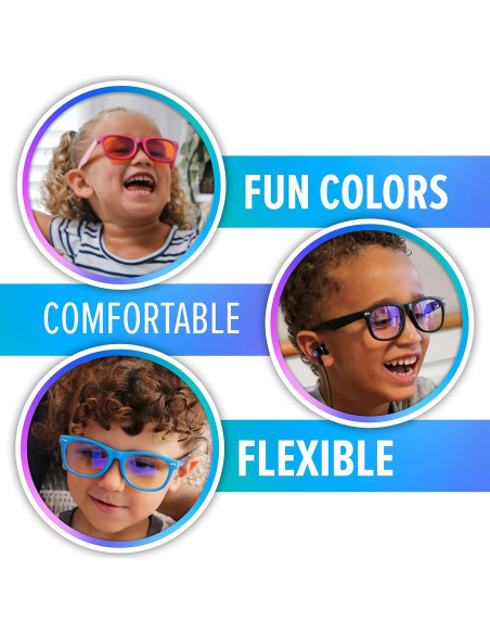 Gafas bloqueadoras de luz azul DefenderShield para niños - Lentes ámbar