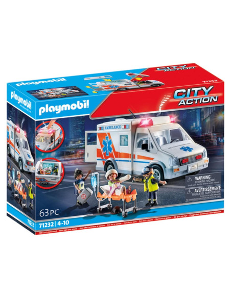 Ambulancia Playmobil 71232 con Sonidos y 3 Figuras