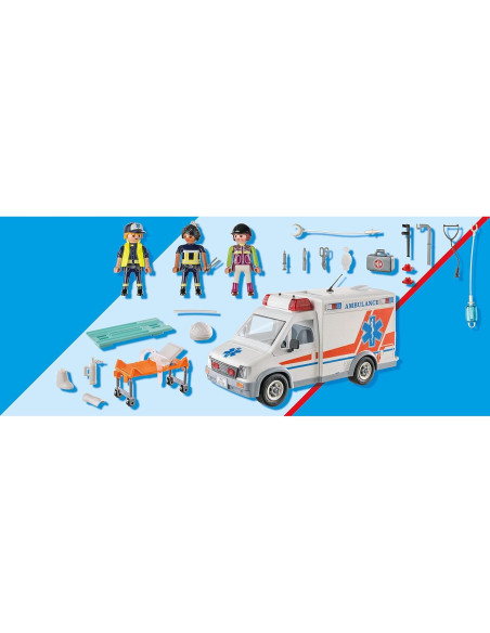 Ambulancia Playmobil 71232 con Sonidos y 3 Figuras