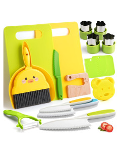 Conjunto de Cocina Montessori 19 Piezas para Niños Yeeammk
