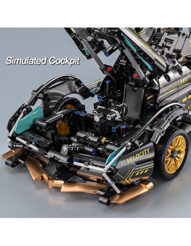 Bloques de Construcción Auto Deportivo PinkBee 1:14 967 Piezas