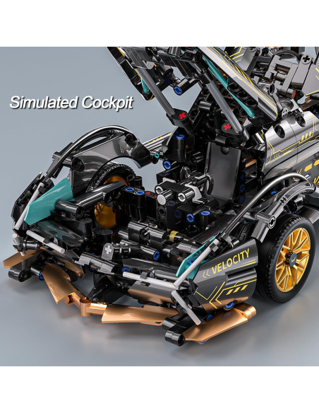 Bloques de Construcción Auto Deportivo PinkBee 1:14 967 Piezas