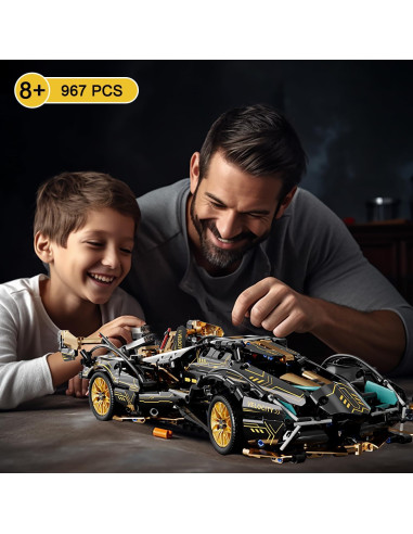 Bloques de Construcción Auto Deportivo PinkBee 1:14 967 Piezas