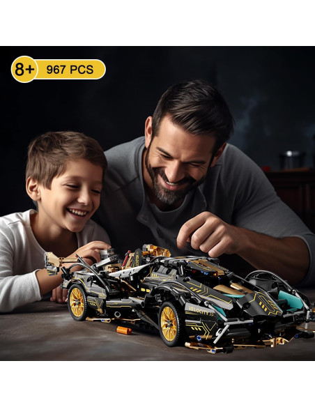 Bloques de Construcción Auto Deportivo PinkBee 1:14 967 Piezas