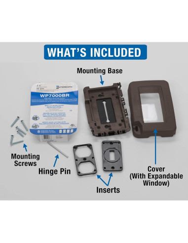 Cubierta a Prueba de Climas Intermatic WP7000BR 1 Gang Marrón