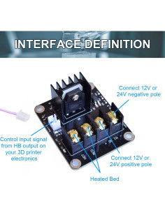 Módulo de Potencia de Cama Caliente DAOKAI 25A 2 Pcs 2