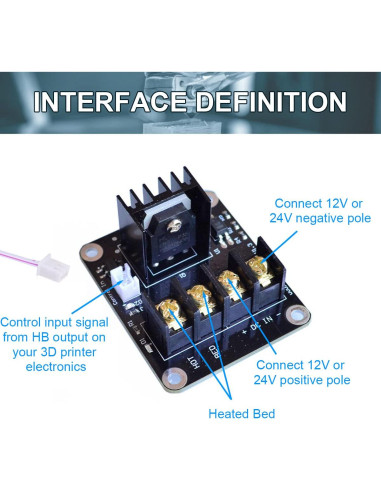 Módulo de Potencia de Cama Caliente DAOKAI 25A 2 Pcs