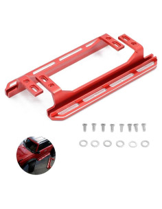 Pedales de Pie Metálicos Finrarbei para TRX4 Escala 1/10 Rojo