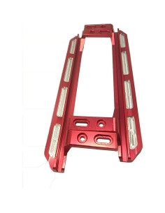 Pedales de Pie Metálicos Finrarbei para TRX4 Escala 1/10 Rojo 2