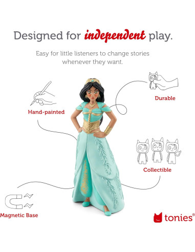 Figurita de audio Tonies Jasmine Aladino Disney 10.8x3.5x20cm