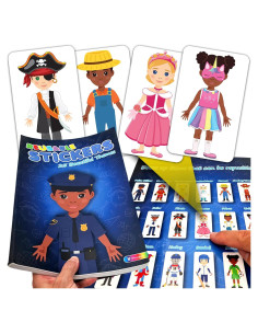 Libro de Pegatinas Reutilizables HMmagnets - 370 Pegatinas