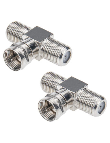 Divisor de Cable Coaxial RFAdapter 2 en 1 F a 2 F Hembra