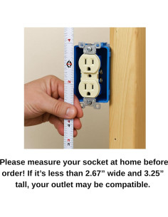 Cubierta Impermeable para Enchufe BuleVina 6.78x8.26cm 2
