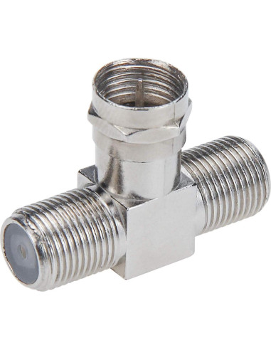 Divisor de Cable Coaxial RFAdapter 2 en 1 F a 2 F Hembra