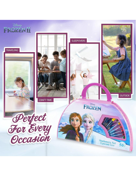 Juego de lápices de colores Disney Frozen 50 piezas