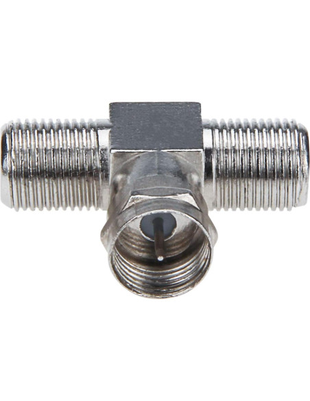 Divisor de Cable Coaxial RFAdapter 2 en 1 F a 2 F Hembra