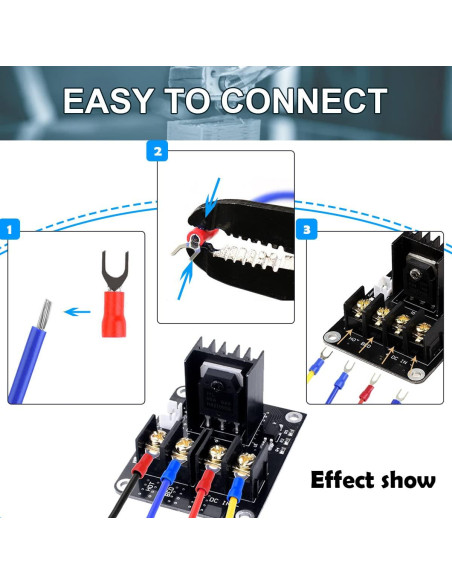 Módulo de Potencia de Cama Caliente DAOKAI 25A 2 Pcs