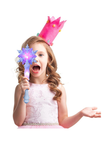 Varita de Nieve Brillante Toddmomy Azul con Sonido