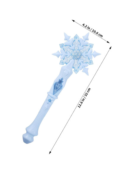 Varita de Nieve Brillante Toddmomy Azul con Sonido