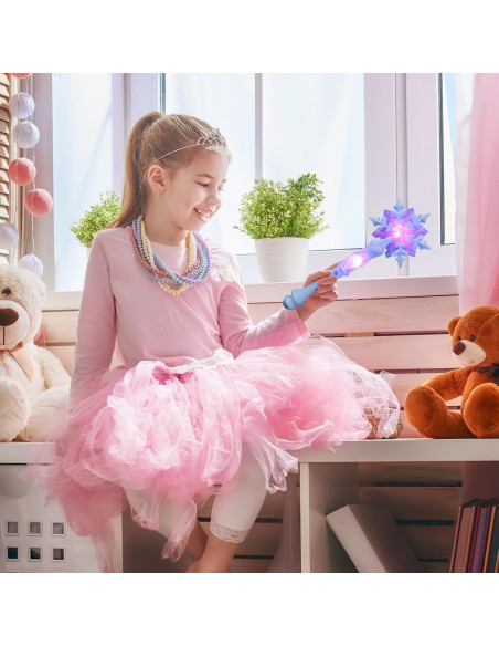 Varita de Nieve Brillante Toddmomy Azul con Sonido