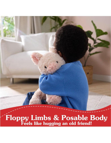 Cerdo de Peluche GUND Cozys 25,4 cm Rosa Suave