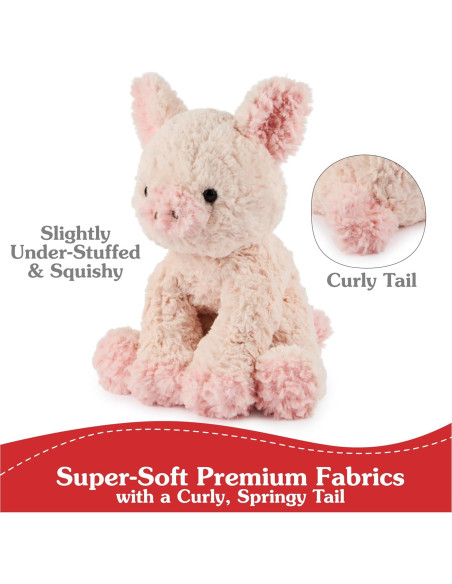 Cerdo de Peluche GUND Cozys 25,4 cm Rosa Suave