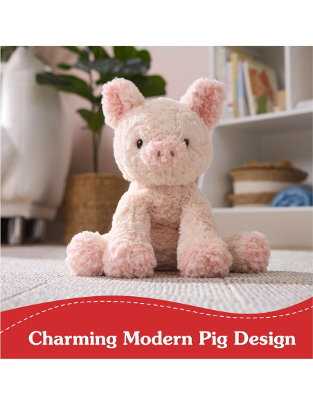 Cerdo de Peluche GUND Cozys 25,4 cm Rosa Suave
