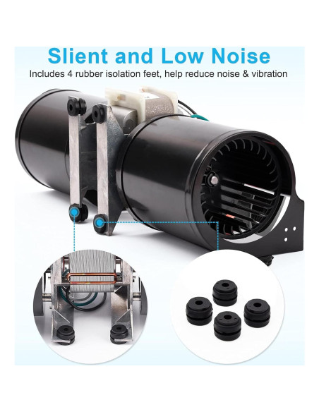 Kit de Ventilador GFK-160A Hipoilk para Chimenea 160 CFM
