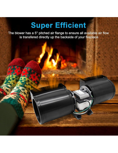 Kit de Ventilador GFK-160A Hipoilk para Chimenea 160 CFM