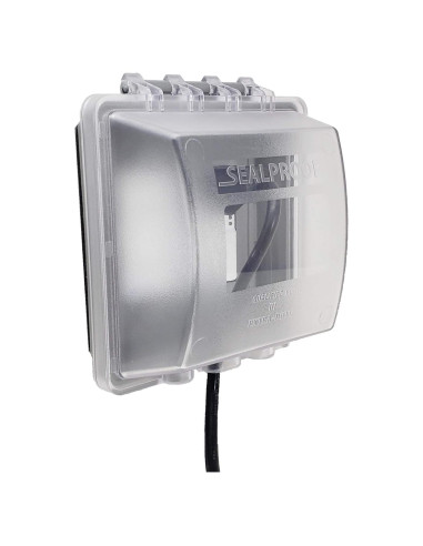 Cubierta de Salida a Prueba de Climas Sealproof 2-Gang Bloqueable