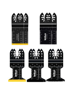 Kit de 10 Cuchillas de Sierra Oscilante Invtux para Madera y Metal
