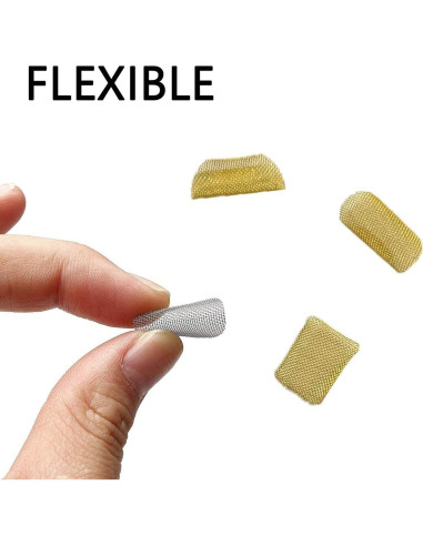 100 Pantallas de Tubo Romeda 1,91 cm Acero Inoxidable y Latón