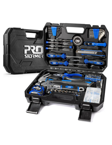 Kit de Herramientas Manuales Prostormer 160 Piezas Azul