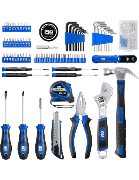 Kit de Herramientas Manuales Prostormer 160 Piezas Azul