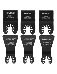 6 Cuchillas de Raspado HEMUNC Rígidas y Flexibles 17x8.5cm