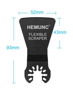 6 Cuchillas de Raspado HEMUNC Rígidas y Flexibles 17x8.5cm 2
