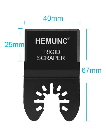 6 Cuchillas de Raspado HEMUNC Rígidas y Flexibles 17x8.5cm