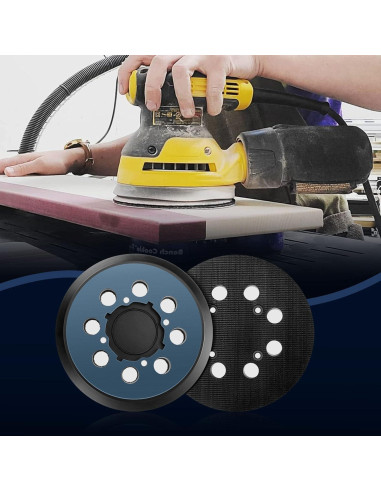 Paquete de 2 almohadillas de lijado Dewalt 5" (12.7 cm) 8 agujeros
