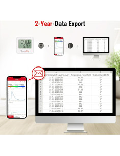 Termómetro Digital ThermoPro TP357 Bluetooth con Sensor de Humedad 2